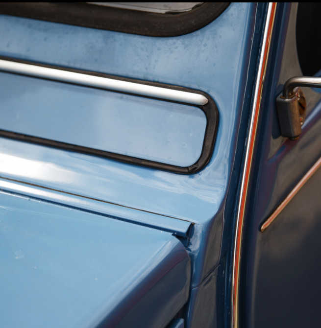 PROFILO GOCCIOLATOIO CROMATO 2CV / DYANE - immagine 2