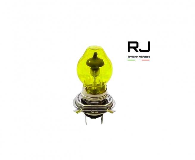 LAMPADINA 12V 60 / 55W, ALOGENA H4, LUCE GIALLA